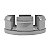 Calotinha 58mm Centro de Roda Honda FIT Civic City WRV Prata com Cromado - Imagem 5