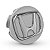 Jogo de Calotinhas 58mm Centro de Roda Honda FIT Civic City Prata com Cromado - Imagem 2