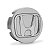 Jogo de Calotas 58mm Centro de Roda Honda FIT Civic City WRV Prata com Cromado - Imagem 2