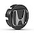 Calota 58mm Centro de Roda Honda FIT Civic City WRV Grafite com Cromado - Imagem 1