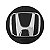 Jogo de Calotinhas 58mm Centro de Roda Honda FIT Civic City Preto com Cromado - Imagem 1