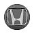 Calotinha 69mm Centro de Roda Honda New Civic Grafite Emblema Cromado - Imagem 2