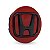 Calotinha 69mm Centro de Roda Honda New Civic Vermelha Emblema Preto - Imagem 1