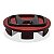 Calotinha 69mm Centro de Roda Honda New Civic Vermelha Emblema Preto - Imagem 3