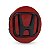 Calotinha 69mm Centro de Roda Honda New Civic Vermelha Emblema Preto - Imagem 1