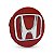 Calotinha 69mm Centro de Roda Honda CRV HRV Accord Vermelha com Cromado - Imagem 1