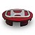 Jogo de Calota Central 69mm Honda New Civic Vermelha com Cromado - Imagem 4