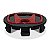 Jogo Calotinha 56mm Centro de Roda Esportiva KRMAI Honda Civic SI Preta com Vermelho - Imagem 4