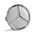 Calotinha Mercedes 75mm Prata com Emblema Cromado - Imagem 1