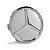 Calotinha Mercedes 75mm Prata com Emblema Cromado - Imagem 1