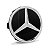 Jogo Calotinha Mercedes 75mm Preta Brilhante com Emblema Cromado - Imagem 2