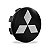 Calotinha 55mm Centro de Roda Mitsubishi Triton L200 Tr4 Preta Lisa com Prata - Imagem 1