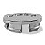 Jogo Calotinha 63mm Centro de Roda Jeep Renegade Compass Cromado - Imagem 3