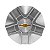 Calota Central Garra Baixa Astra GSI Big Rodas BRW 180 Emblema GM Alumínio Prata - Imagem 2