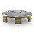 Jogo Calotinha 60mm KRMAI Peugeot 206 207 307 208 308 408 Hoggar Prata com Cromado - Imagem 3
