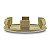 Jogo Calotinha 60mm KRMAI Peugeot 206 207 307 208 308 408 Hoggar Prata com Cromado - Imagem 5