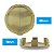 Jogo Calotinha 60mm KRMAI Peugeot 206 207 307 208 308 408 Hoggar Prata com Cromado - Imagem 7