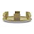 Jogo Calotinha 60mm KRMAI Peugeot 206 207 307 208 308 408 Hoggar Prata com Cromado - Imagem 5