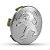 Jogo Calotinha 60mm KRMAI Peugeot 206 207 307 208 308 408 Hoggar Prata com Cromado - Imagem 2