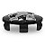 Jogo Calotinha 60mm Centro de Roda Peugeot 206 207 208 307 Hoggar Preta e Cromada - Imagem 4