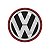 Jogo Calotinha 65mm Centro de Roda Vw Jetta Passat Vermelha - Imagem 3