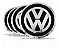 Jogo Calota Central Roda Up Emblema Vw Preto - Imagem 1