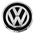 Calota Central Roda Up Emblema Vw Preto - Imagem 1