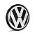 Calotinha 65mm Centro de Roda VW Jetta Amarok Golf Fusca Preta - Imagem 1