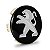 Jogo Calotinha 60mm Centro de Roda KRMAI Peugeot 206 307 208 308 408 Preta - Imagem 2