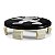 Jogo Calotinha 60mm Centro de Roda KRMAI Peugeot 206 307 208 308 408 Preta - Imagem 4