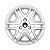 Jogo Calota Aro 14 Renault Kwid modelo 2018/2019 Prata - Imagem 2