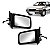 Par Retrovisor GM Kadett Ipanema 1989/... Com Controle - Imagem 1