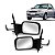 Par Retrovisor Pick-Up Ford Courier 1997 a 2013 com controle - Imagem 1