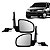 Par Retrovisor Celta 2000 a 2006 2/4 portas com controle - Imagem 1