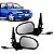 Par Retrovisor Gol Parati Bola 2 portas 1995 1999 c/controle - Imagem 1