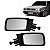 Par Retrovisor Voyage Saveiro Quadrado 1987 1994 c/ controle - Imagem 1