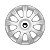 Jogo Calota Aro 14 Renault Sandero 2009 a 2013 Prata - Imagem 2