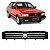 Grade Dianteira VW Gol GTS Parati Voyage 1987 a 1990 Com Emblema Cromado - Imagem 1