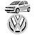 Emblema Cromado Grade Dianteira Vw Fox Spacefox 2010 A 2015 - Imagem 1