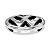Emblema Cromado Grade Dianteira Vw Fox Spacefox 2010 A 2015 - Imagem 4