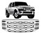 Grade Dianteira Ford Ranger 2010 a 2012 Cromada - Imagem 1