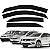 Calha De Chuva Defletor VW Gol Voyage G5 G6 G7 2009 A 2018 4p Fumê - Imagem 1