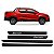 Kit Friso Borrachão Lateral Fiat Strada 2020 2021 com Nome 4p - Imagem 1