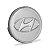 Calotinha 56mm Centro de Roda Hyundai HB20 HB20s 2012 a 2022 Prata - Imagem 1