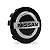 Calotinha 53mm Centro de Roda Nissan Sentra March Versa Kicks Preta e Cromado - Imagem 1