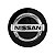 Calotinha 53mm Centro de Roda Nissan Sentra March Versa Kicks Preta e Cromado - Imagem 2