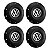 Jogo Calota Centro Roda De Ferro Vw Aro 14 15 Amarok 5 Furos - Imagem 1