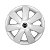 Jogo Calota Aro 14 Nissan March modelo 2015/18 Prata - Imagem 2