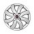 Jogo Calota aro 14 Fiat Palio Attractive 2012/2013 prata - Imagem 2