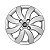 Jogo Calota aro 14 Fiat Palio Attractive 2012/2013 prata - Imagem 6